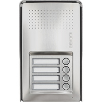 Bticino LINEA 100 - 4 PUSHBUTTON ENTRY PANEL - 2 WIRE (E62227)