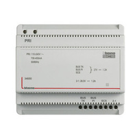 Bticino POWER SUPPLY 1200mA FOR 2 WIRE SYST WITH A/V ADAPTER 6 DIN (E62071)