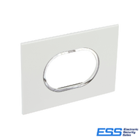 Bticino, ARTEOR ROUND 3 MODULE PLATE WHITE (E62336)