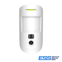 AJAX - MotionCam PhoD - 2 way wireless Pet PIR Motion Detector with Snap Shot Camera to Verify Alarms, Photo On Demand and on Scenario (White) (E44057