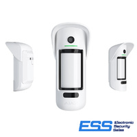 AJAX - Motion Cam Outdoor - 2 Way WL External Pet PIR Motion Detector with Snap Shot  Camera to Verify Alarms (Includes Outdoor Hood) (E44031)