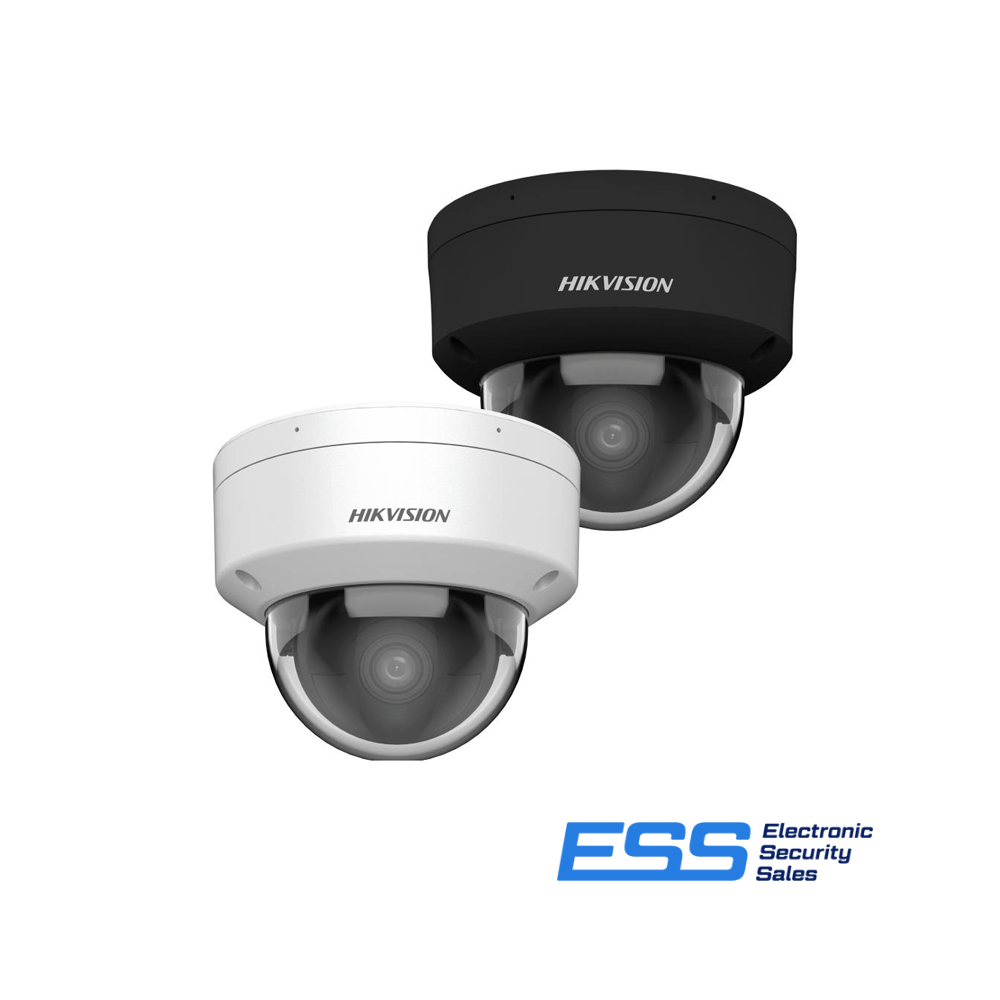 HIKVISION ACUSENSE 2CD2366G2H-IU 6MP TURRET CAMERA, BLACK, FIXED 2.8MM, IR 30M, MIC
