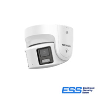 HIKVISION COLORVU 2CD2387G2P-LSU-SL 8MP DUAL LENS STROBE AUDIO TURRET, 4MM, IR 30M,MIC,3YR