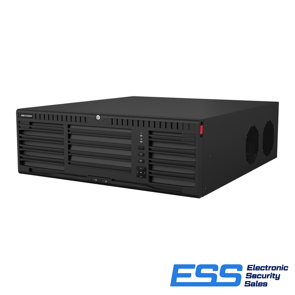 HIKVISION M-SERIES 32CH NVR, 320MBPS, 8K, VGA/HDMI, 16 BAY, NO HDD, 5YR