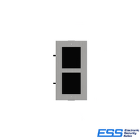 HIKVISION INTERCOM KD-ACF2-S DOUBLE MODULE HOUSING, FLUSH MOUNT, STAINLESS STEEL