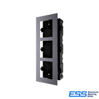 HIKVISION INTERCOM KD-ACF3-PLASTIC TRIPLE MODULE HOUSING, FLUSH MOUNT
