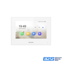 HIKVISION INTERCOM KH6320-LE1 G2 INDOOR STATION, WHITE, 7"TOUCH, NO APP INTEGRATION