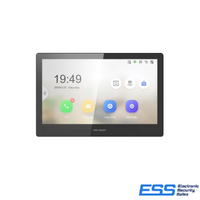 HIKVISION INTERCOM KH8520-WTE1 G2 INDOOR STATION, BLACK, 10"TOUCH, MICRO SD, WIFI