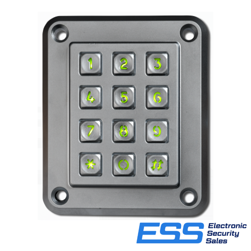 Nidac Stainless Flush Keypad Backlit
