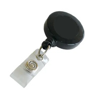 Retractable Zinger Reel - Black (Packs of 25pcs)