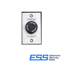 Twist-to-Reset Mushroom Request to Exit Button - Black