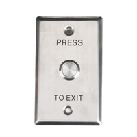 Request to Exit Button, Stainless Steel, Wallplate Mount