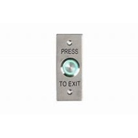Request to Exit Button, Stainless Steel, Mullion Mount with LED