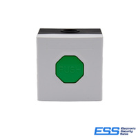 STI StopperPush Push Button IP67 Water-Resistant - White with Green Button - WSS3-7G14