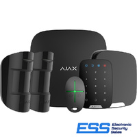 AJAX Hub 2 Plus ESS Kit 2 - BLACK 1 x Hub 2 Plus Ethernet/WiFi & Dual 4G, 2 x Motion Protect 2 Way PET Immune WL PIR, 1 x 2 Way WL Touch Keypad,1 x Ou