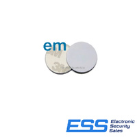 EM Format 25mm Adhesive Disc - White