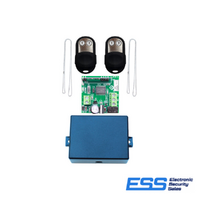 HCR-1D Duress Kit - includes 1 x Single Channel Receiver and 2 x HCT2PD Dual button Duress transmitters with Neck chains (E42088)