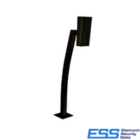 RIK Bollard Single Goose Neck  1.35m - Black