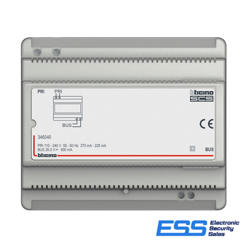 Bticino POWER SUPPLY 600mA FOR Audio 2 WIRE SYSTEM (E62405)