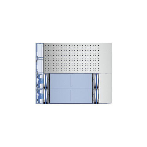 Bticino SFERA DOUBLE 4PB BASIC PORTER FRONTCOVER ALLMETAL (E62152)