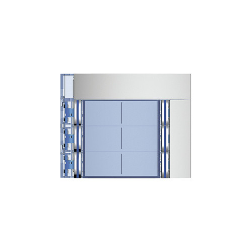 Bticino SFERA DOUBLE 6 PB FRONT COVER ALLMETAL (E62185)