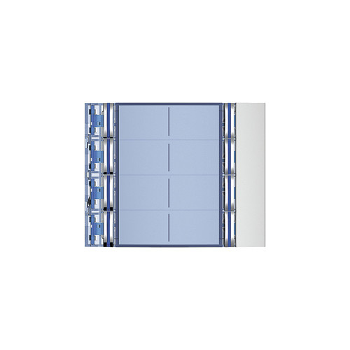 Bticino SFERA DOUBLE 8 PB FRONTCOVER ALLMETAL (E62187)