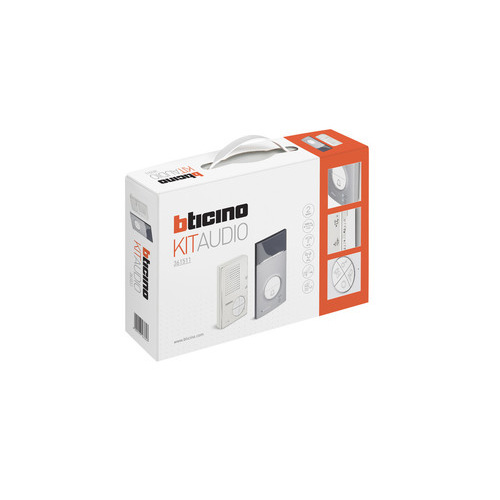 Bticino KIT INT UNIT AUDIO CLASSE100A12B WHITE & EXT UNIT LINEA3000 (E62213)
