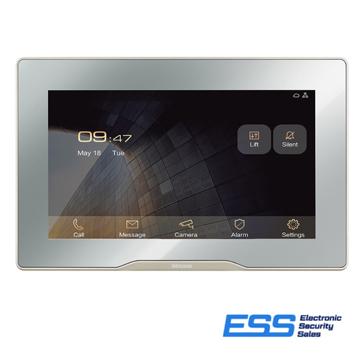 Bticino - 7" Touch Display 'Standard' Indoor Monitor, Mirror Finish (E62452)
