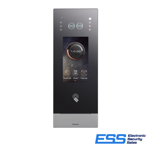 Bticino IP SMALL ENTRY PANEL374005 4.3'' TOUCHSCREEN W FACE ID&BADGE READR (E62449)