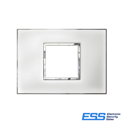 Bticino ARTEOR SQUARE 2 MODULE PLATE MIRROR WHITE