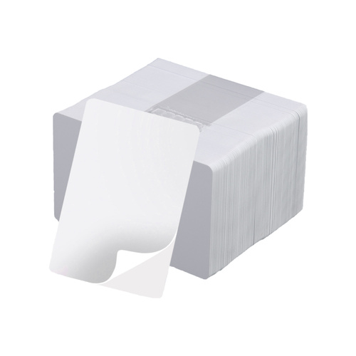 HID UltraCard CR80 10ml PVC Adhesive Back (Packs of 100pcs) (E38001-CR80)