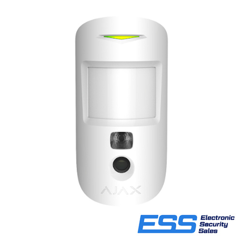 AJAX - Motion Cam - 2 Way WL Pet PIR Motion Detector with Snap Shot  Camera to Verify Alarms (White) (E44025-WHT)
