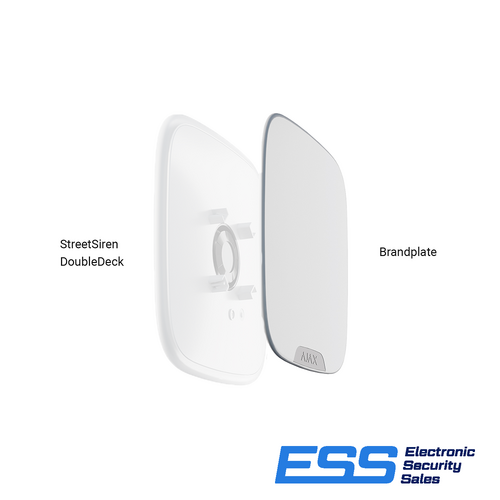 AJAX - Street Siren Double Deck Brand Plate (Each) (White) (E44039-WHT)