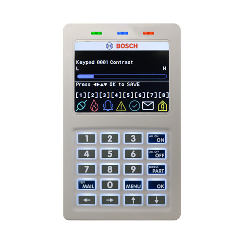 Bosch Solution 6000 3.5" Colour Keypad with Smartcard Reader - White (CP736B) (E43092 )