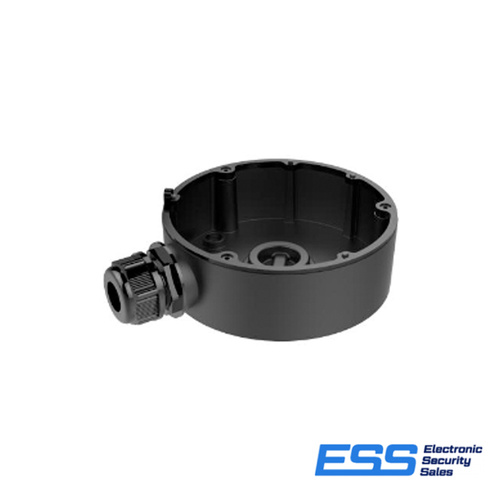 HIKVISION 1280ZJ-DM18 JUNCTION BOX, SUITS 21XX VANDAL DOMES, OUTDOOR, ALUMINIUM, BLACK