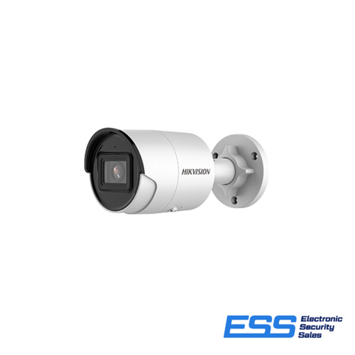 HIKVISION ACUSENSE 2CD2086G2-IU 8MP MINI BULLET CAMERA, FIXED 2.8MM, IR 40M, MIC