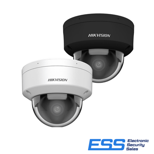 HIKVISION ACUSENSE 2CD2366G2H-IU 6MP TURRET CAMERA, BLACK, FIXED 2.8MM, IR 30M, MIC
