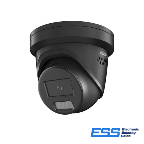 HIKVISION HYBRID COLORVU 2CD2367G2H-LISU-SL 6MP STROBE AUDIO TURRET,BLK,2.8MM,IR30M,MIC