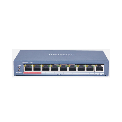 HIKVISION Switch 8 PoE Ports, 123W, Un-managed (3E0109) - DS-3E0109P-E (E70103)