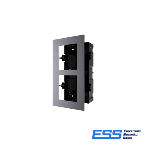 HIKVISION INTERCOM KD-ACF2-PLASTIC DOUBLE MODULE HOUSING, FLUSH MOUNT
