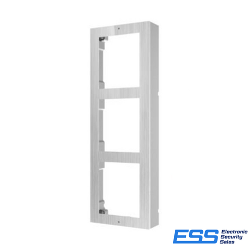 HIKVISION INTERCOM KD-ACW3 TRIPLE MODULE HOUSING, SURFACE MOUNT, STAINLESS STEEL