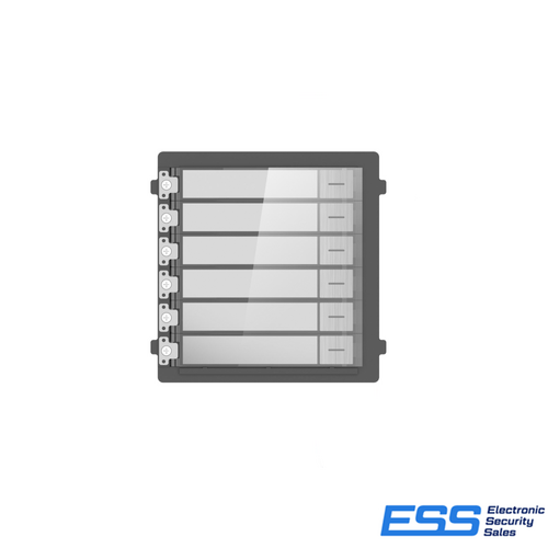 HIKVISION INTERCOM KD-KK-S G2 NAMETAG MODULAR, STAINLESS STEEL, 6 BUTTON, IP65