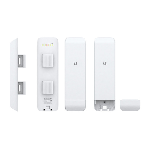Ubiquiti NHU-NSM5 Network M Series Airmax Nanostation, 802.11A/N Radio with 16DBI Antenna - 2 ethernet ports