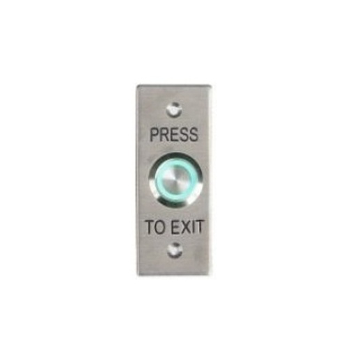 Request to Exit Button, Stainless Steel, LED, Mullion Mount