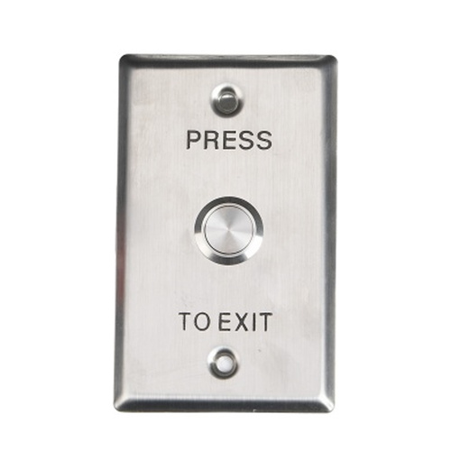Request to Exit Button, Stainless Steel, Wallplate Mount