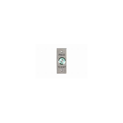 Request to Exit Button, Stainless Steel, Mullion Mount with LED