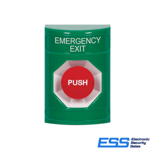 STI StopperStation Request-To-Exit Button, Green, Momentary, Internal Use (STI-SS2104EX-EN)