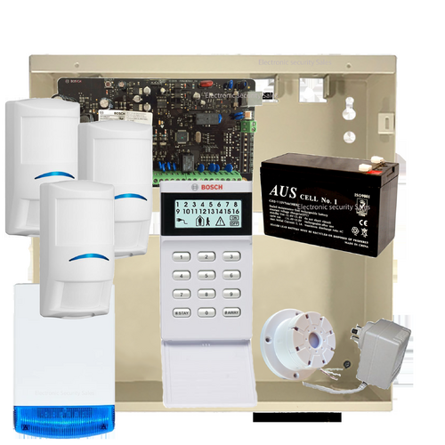 Bosch Solution 3000 Kit with ICON Keypad and 3x PIR's