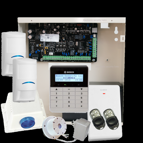 Bosch Solution 3000 Wireless Kit with Alphanumeric Keypad, 2x Premium Remotes and 2x Wireless Tritech's