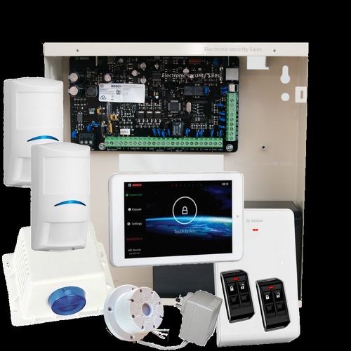 Bosch Solution 3000 Wireless Kit with 7" Touchscreen, 2x RADION Remotes and 2x Wireless PIR's